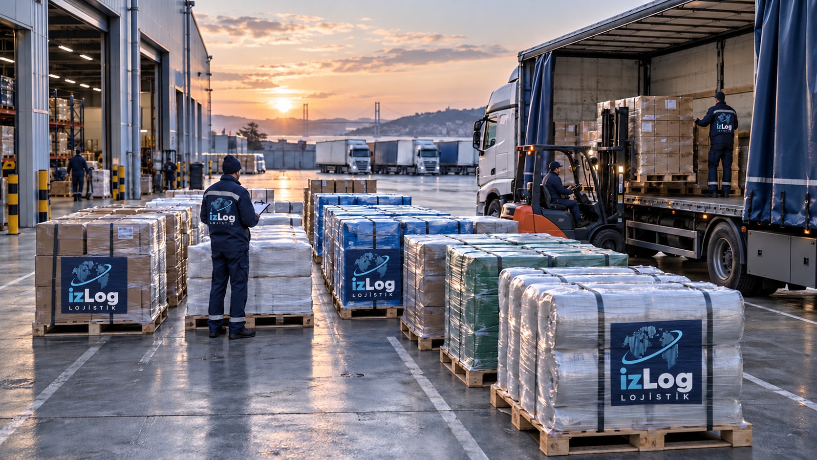 Parsiyel yüklerin depoda gruplanıp tıra yüklenmesi